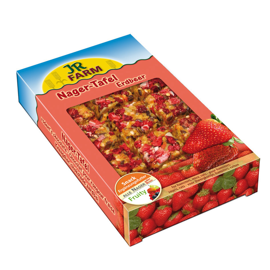 Nagolade Nager-Tafel Erdbeere 1x125g Tafel