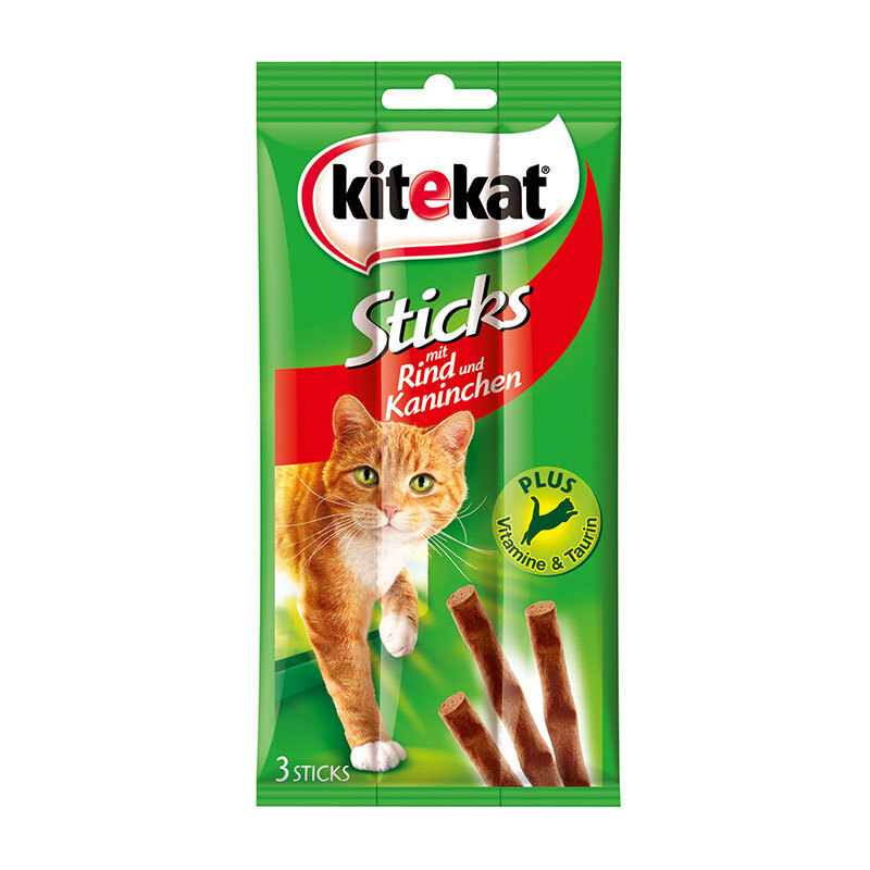 Kitekat Sticks 28x18g Rind & Kaninchen
