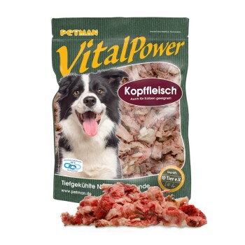 Frostfutter Kopffleisch 20kg, 20 Beutel à 1kg