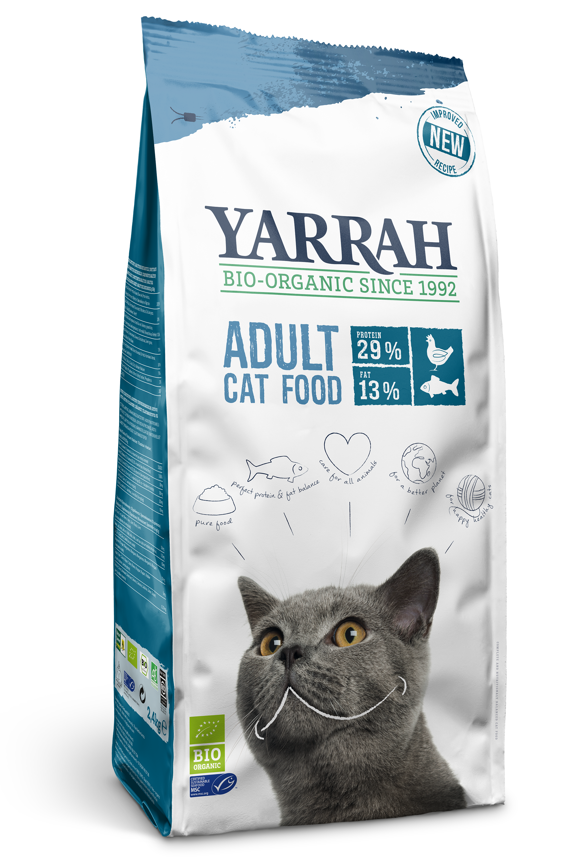 Yarrah Bio Katzenkroketten Hering 10kg