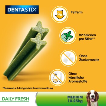 Zahnpflege Dentastix Fresh Multipack 28 Stück für mittelgroße Hunde