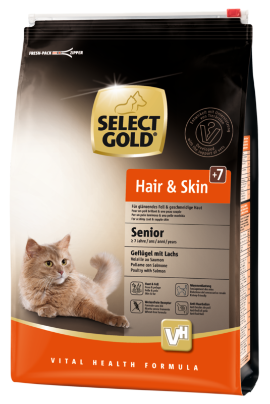SELECT GOLD Senior Hair & Skin Geflügel mit Lachs 3kg