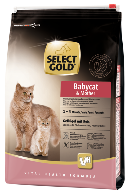 SELECT GOLD Babycat & Mother Geflügel mit Reis 3kg