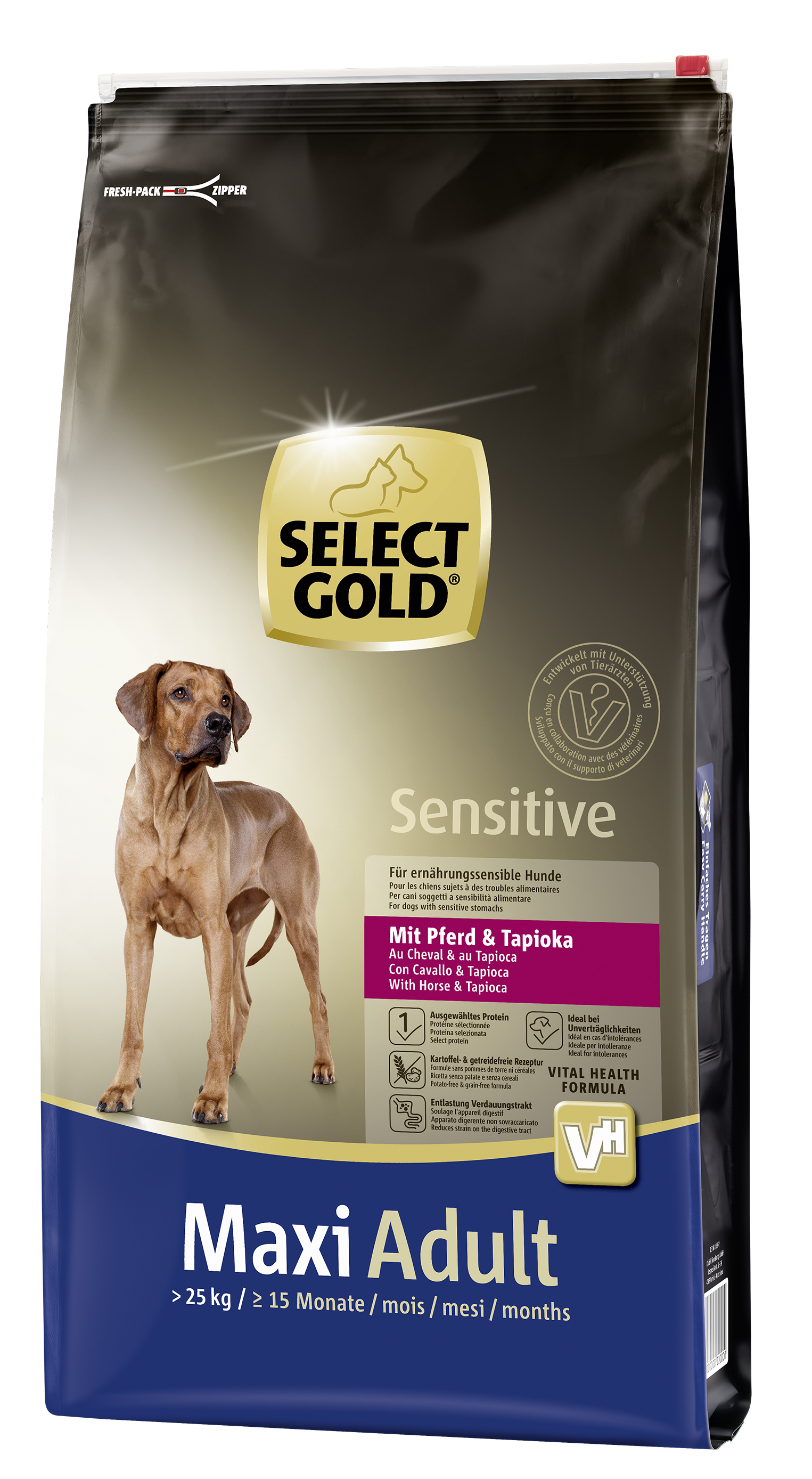 SELECT GOLD Sensitive Adult Maxi Pferd & Tapioka 12kg