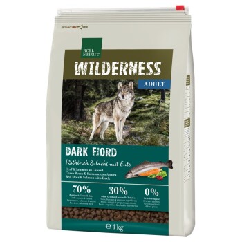 WILDERNESS Dark Fjord Cervo Rosso, Salmone e Anatra 4 kg