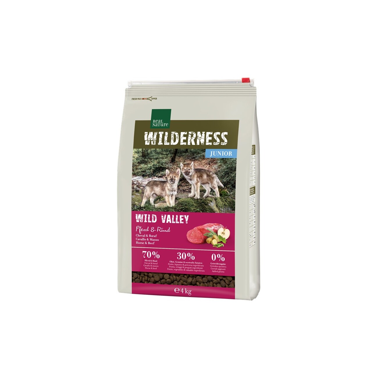 REAL NATURE WILDERNESS Junior Wild Pferd Rind 4kg | FRESSNAPF