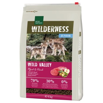 WILDERNESS Junior Wild Valley Cavallo e Manzo 4 kg