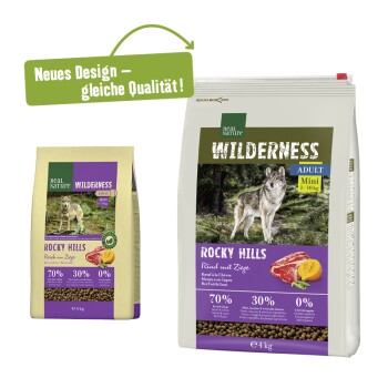 WILDERNESS Mini Colline Rocciose manzo e capra 4 kg