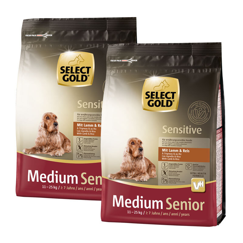 Sensitive Senior Medium Lamm & Reis 2x1kg
