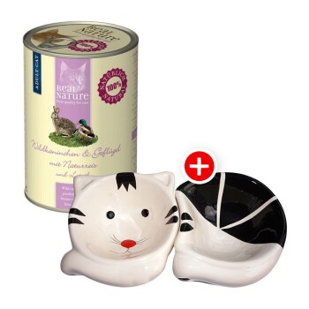 Adult 12x400g + gratis Futternapf Waldkaninchen