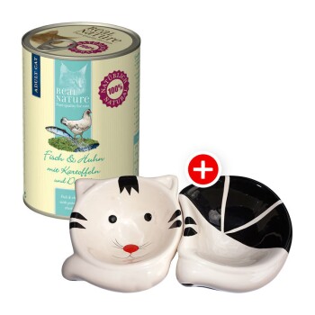 Adult 12x400g + gratis Futternapf Fisch & Huhn