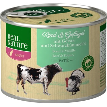 Adult 6x200g Rind & Geflügel mit Gerste und Nachtkerzenöl