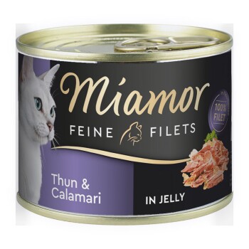 Feine Filets in Jelly 12x185g Thunfisch & Calamari