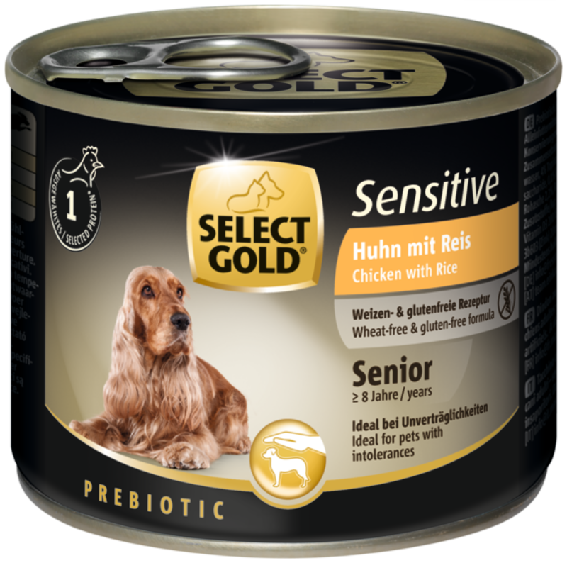 SELECT GOLD Sensitive Senior Huhn & Reis 6x200g