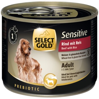 Select Gold Sensitive Adult 6 X 0 G Bœuf Au Riz Maxi Zoo