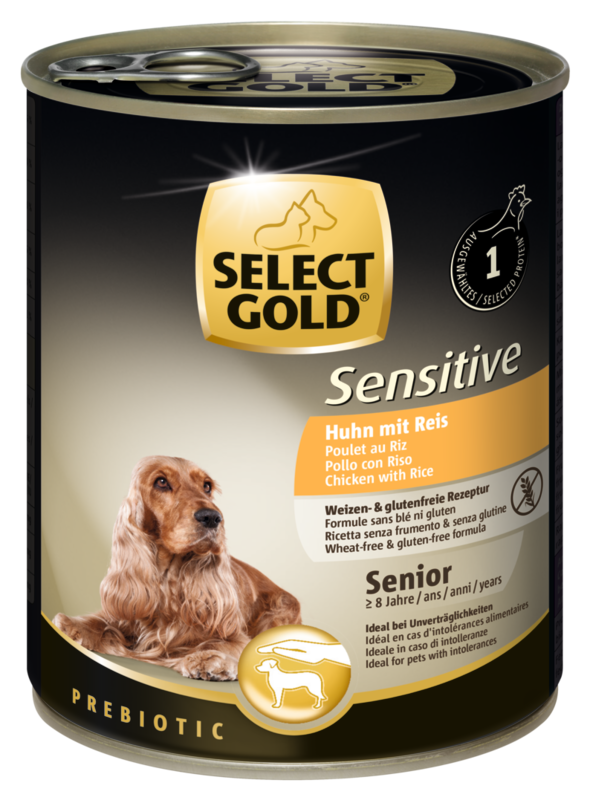 SELECT GOLD Sensitive Senior Huhn & Reis 6x800g