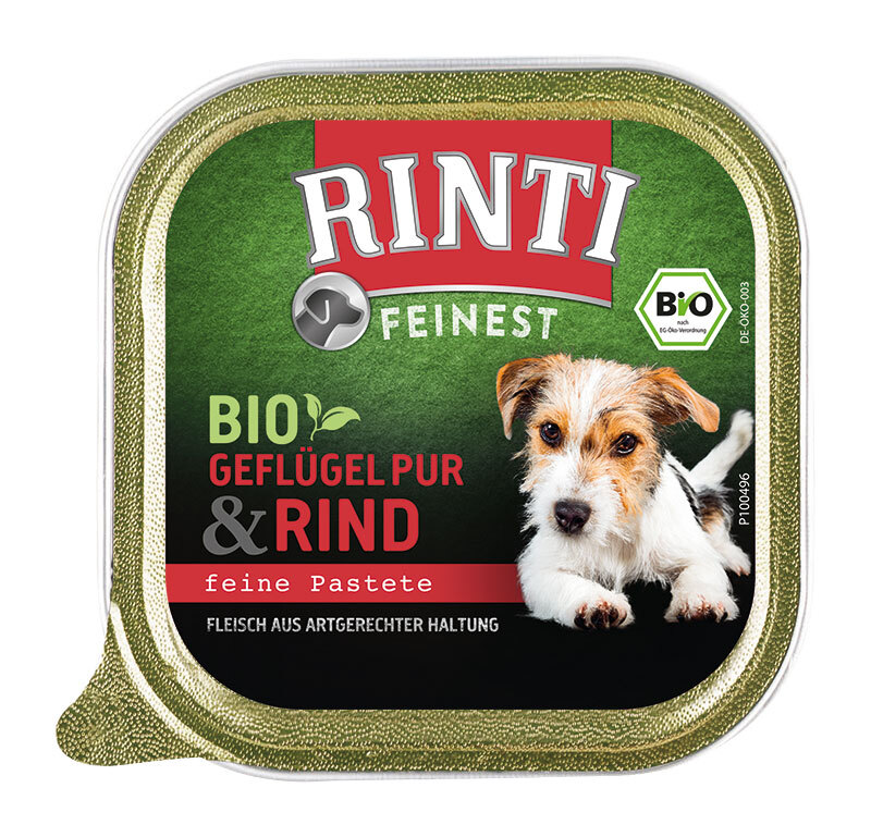 Rinti Feinest Bio 11x150g Geflügel pur & Rind