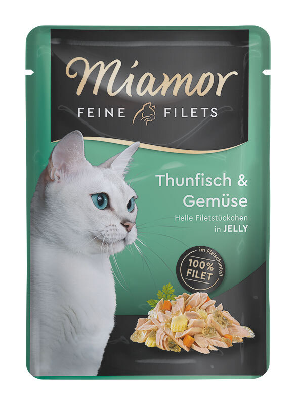 Miamor Feine Filets in Jelly 24x100g Thunfisch & Gemüse