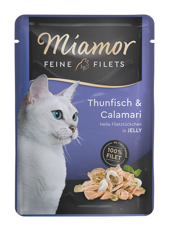 Feine Filets in Jelly 24x100g Thunfisch & Calamari