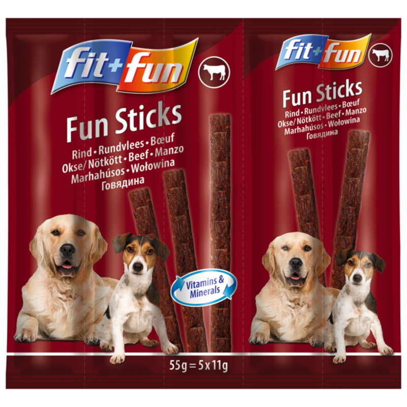 FIT+FUN Fun Sticks 20x55g Rind