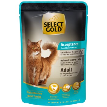 Adult Acceptance Huhn mit Leber & Lachs 12x85g