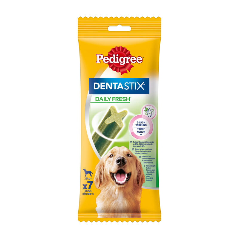 Pedigree Zahnpflege Dentastix Fresh 10x7 Stück für große Hunde