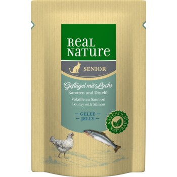 Classic Senior 12x85g Geflügel mit Lachs, Karotten und Distelöl in Gelée