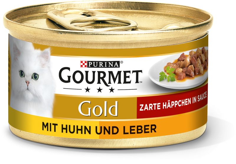 Gold Zarte Häppchen 12x85g Huhn & Leber
