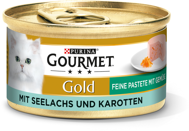 Gold Feine Pastete 12x85g Seelachs & Karotten