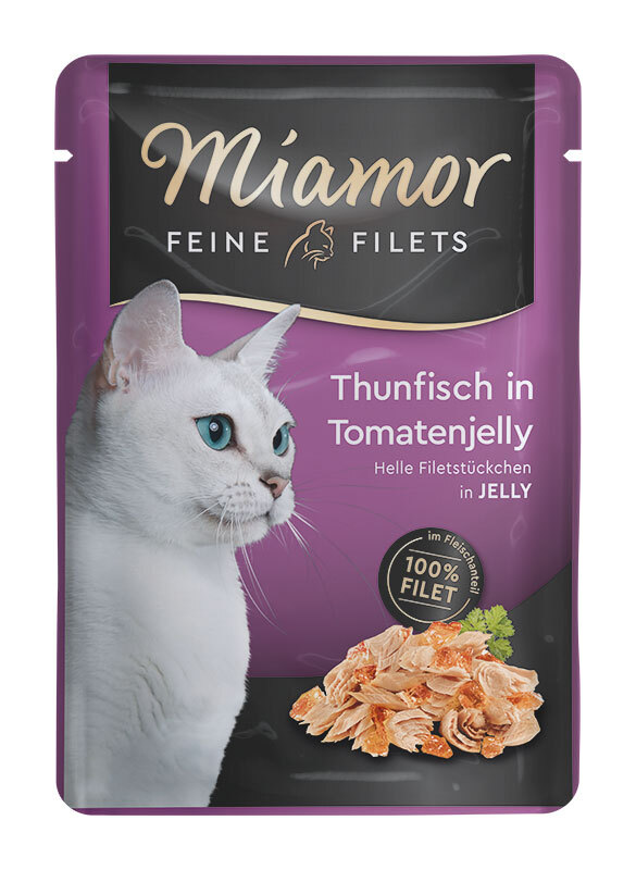 Miamor Feine Filets in Jelly 24x100g Thunfisch in Tomatenjelly