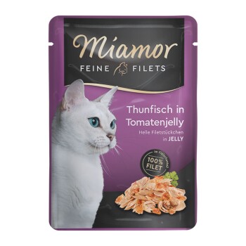 Feine Filets w galarecie 24 x 100 g Tuńczyk w pomidorowej galaretce: