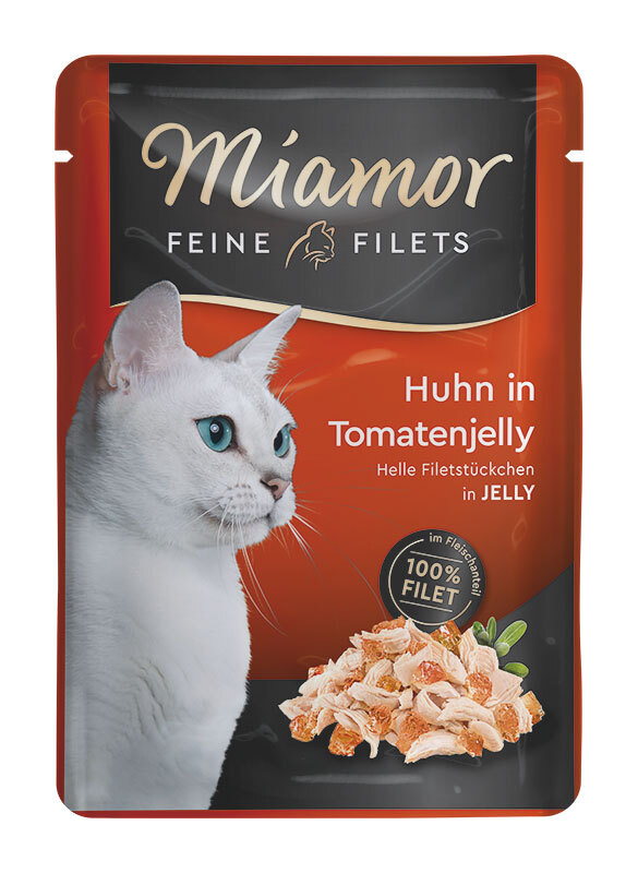 Miamor Feine Filets in Jelly 24x100g Huhn in Tomatenjelly