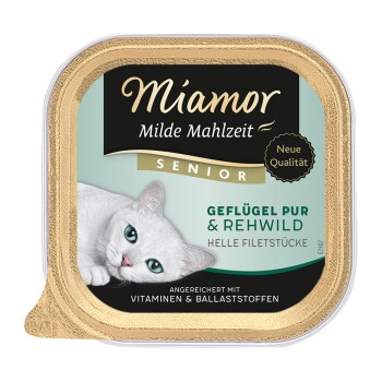 Milde Mahlzeit Senior 16x100g Geflügel & Rehwild