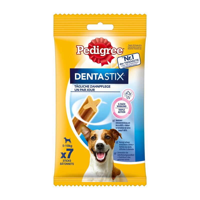 Pedigree Zahnpflege Dentastix 10x7 Stück für kleine Hunde