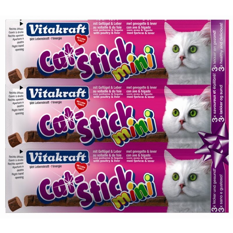 Vitakraft Cat-Stick mini 20x3Stück Geflügel & Leber