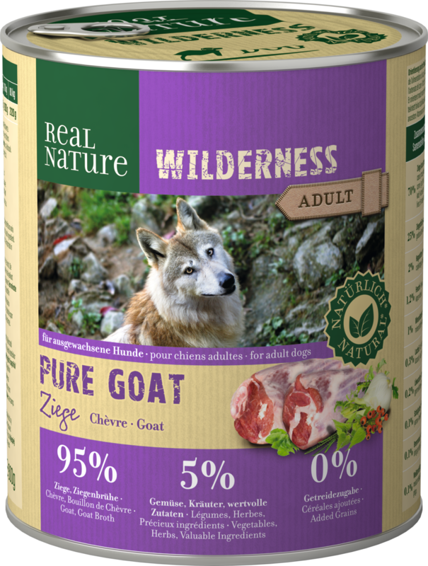 REAL NATURE WILDERNESS Adult 6x800g Pure Goat  Ziege