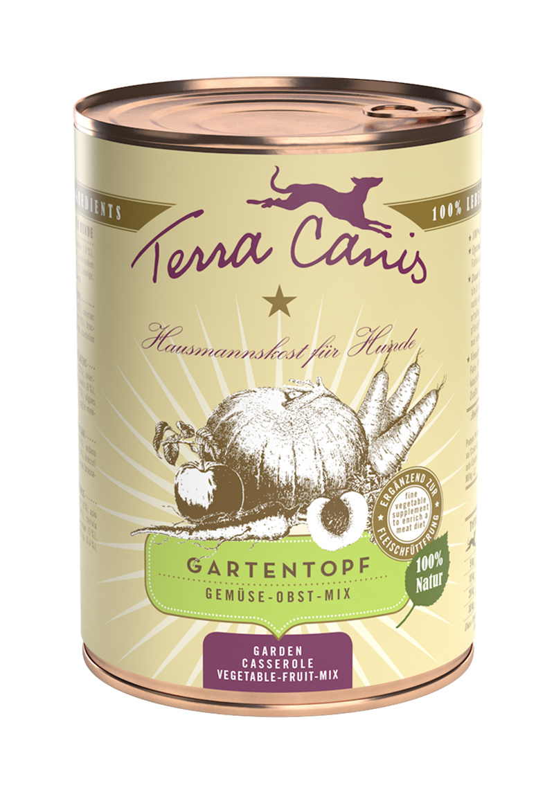 Terra Canis Gartentopf 6x400g Gemüse-Obst-Mix