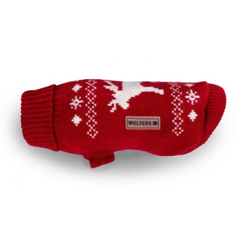 Strickpulli Elch Rot 20 cm