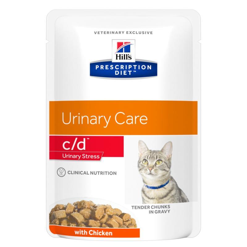 Prescription Diet c/d Urinary Stress Feline 12x85g Huhn