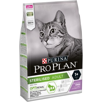 Pro Plan Sterilised Adult Optirenal Riche En Dinde 3kg Maxi Zoo