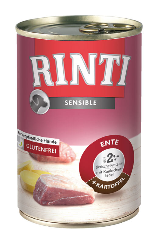 Rinti Sensible 12x400g Ente, Kaninchen & Kartoffel