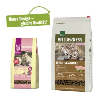 WILDERNESSWIDE Wide Savannah Kitten Pollame, Agnello e Cinghiale 2,5 kg