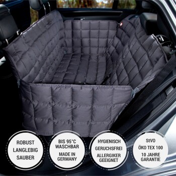 Autoschondecke Rückbank 3-Sitz Grau S