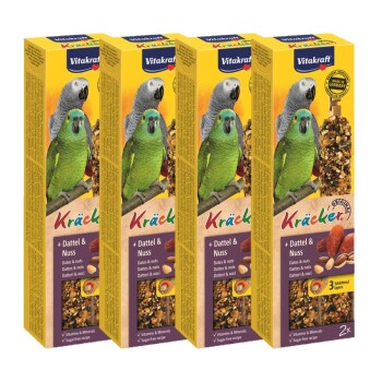 Papageien Kräcker 4x2er Dattel-Nuss