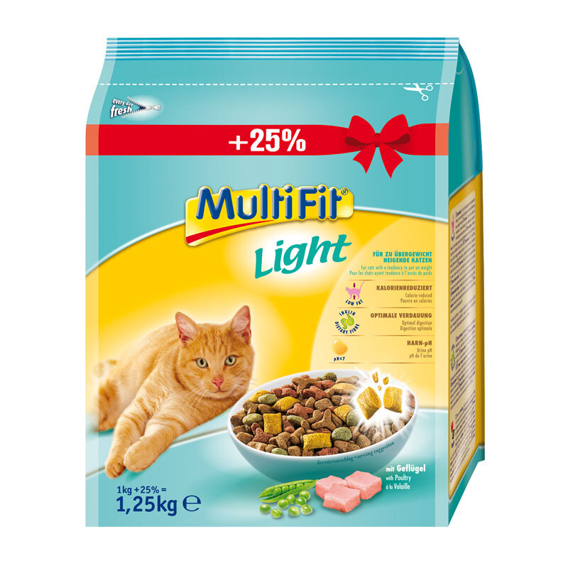 MultiFit Katze Light 1kg + 25% Gratis