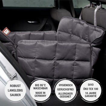 Autoschondecke Rückbank 1-Sitz Grau M