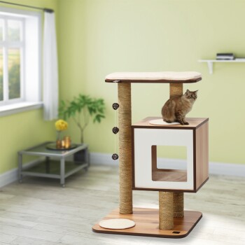 Hagen Arbre A Chat Vesper V Base Noyer Maxi Zoo