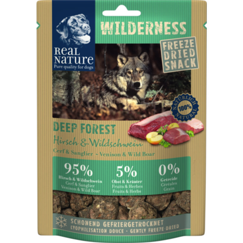 REAL NATURE WILDERNESS Gefriergetrockneter Snack 50g Deep Forest (Hirsch & Wildschwein)