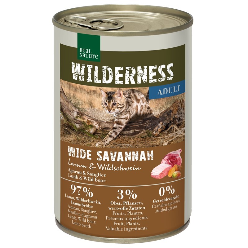 WILDERNESS Adult 6x400g Wide Savannah Lamm  & Wildschwein