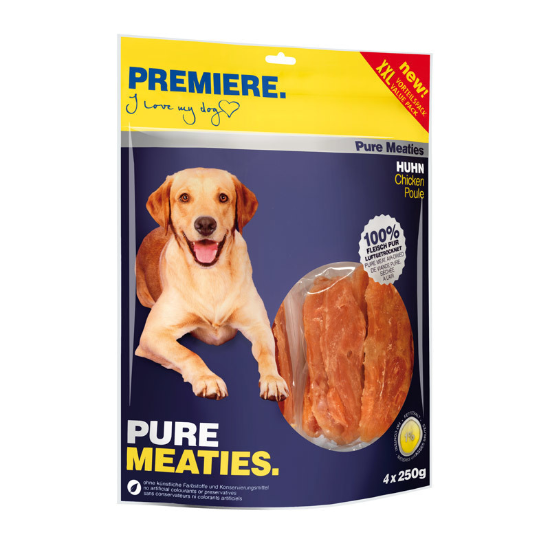 PREMIERE Best Pure Meaties Snack Huhn 8x250g